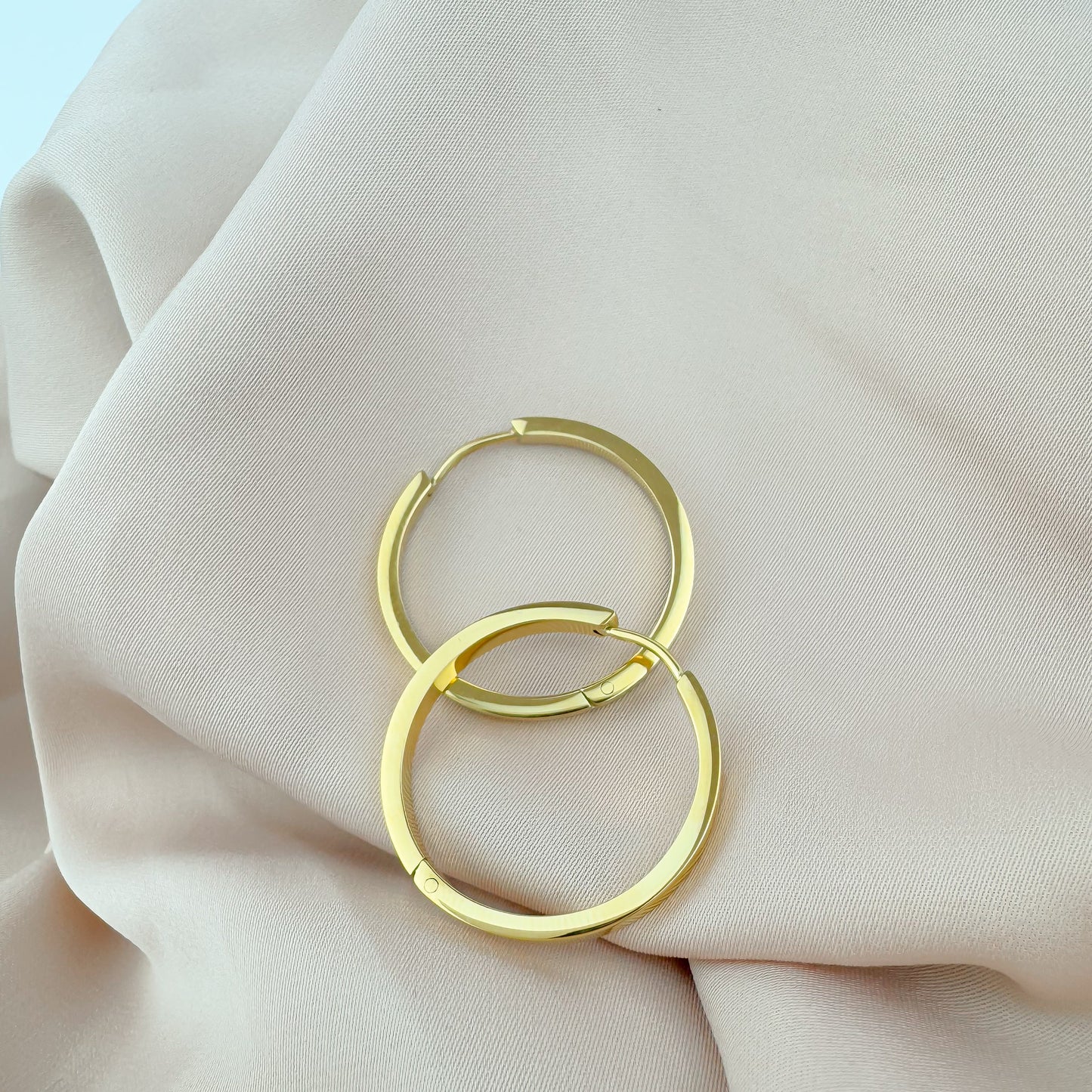 Kayla Gold Hoops Earrings
