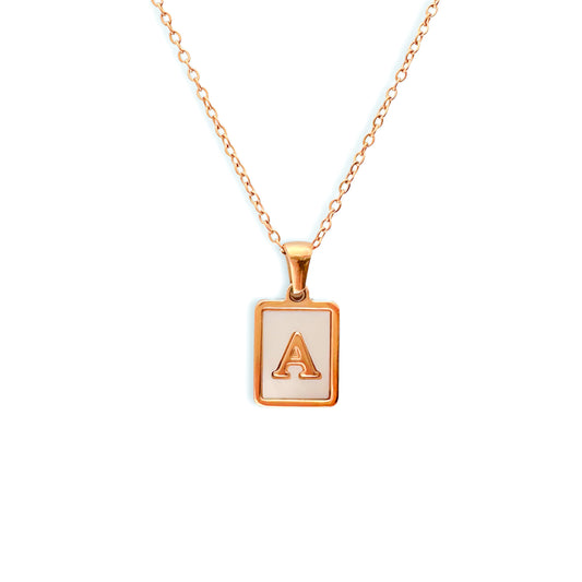 monet alphabet pendant necklace