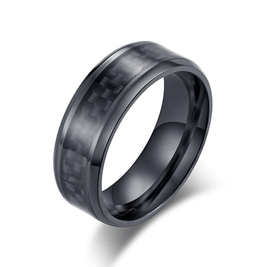 Logan Carbon Ring (Black)