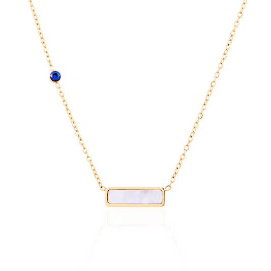 Isla Mother of Pearl Bar Necklace
